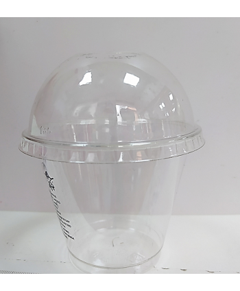 Vaso plástico con tapa - 266ml