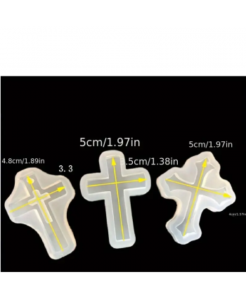 5 cruces molde de silicona
