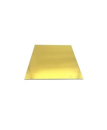 Disco cuadrado oro 35cm x 1mm
