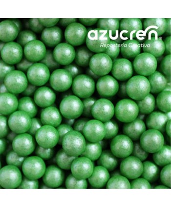 Perlas de azúcar verdes 7mm...